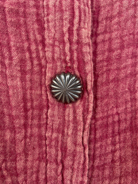 Pink Concho Button Up