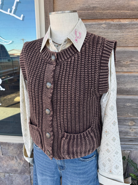 Concho Sweater Vest