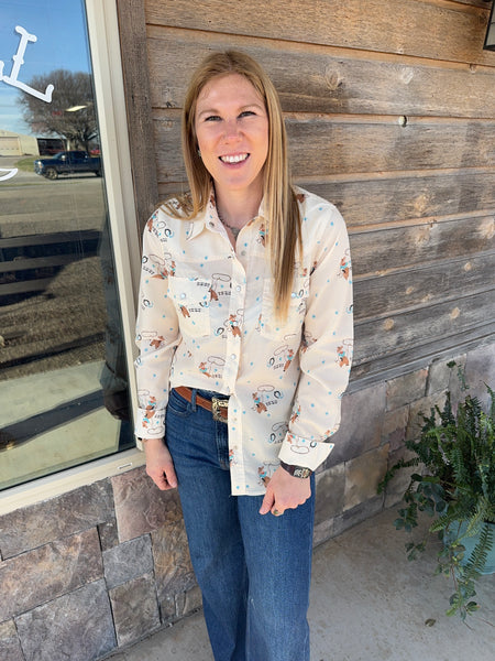 Starry Eyed Cowboy Pearl Snap