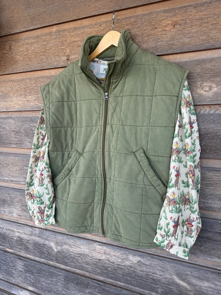 Olive Patch Vest