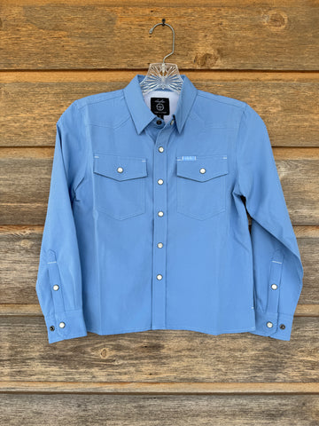 Youth Performance Long Sleeve - Sky Blue
