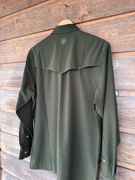 Olive Green Performance Long Sleeve