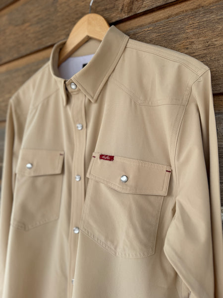 Cowboy Khaki Performance Long Sleeve