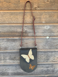 Legging Pocket Purse - Grey Butterfly