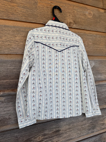 Girl's Wallpaper Pearl Snap Shirt