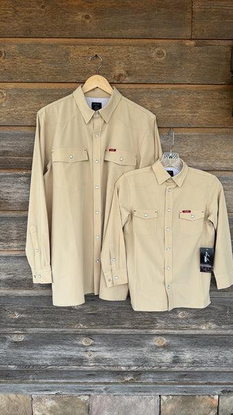 Youth Performance Long Sleeve - Khaki