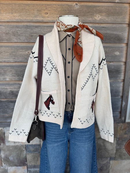 Western Horse Sweater