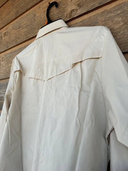 Ely Cattleman Vented Tan Longsleeve