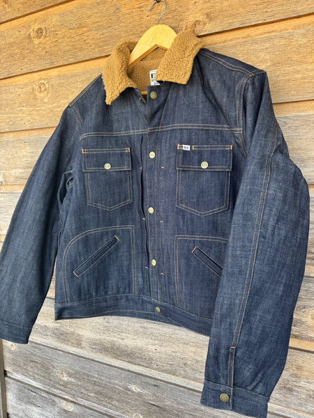 Ely Cattleman Vintage Reissue Denim Jacket with Sherpa