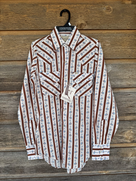 Cowboygirl Rusty Rose Stripe Longsleeve
