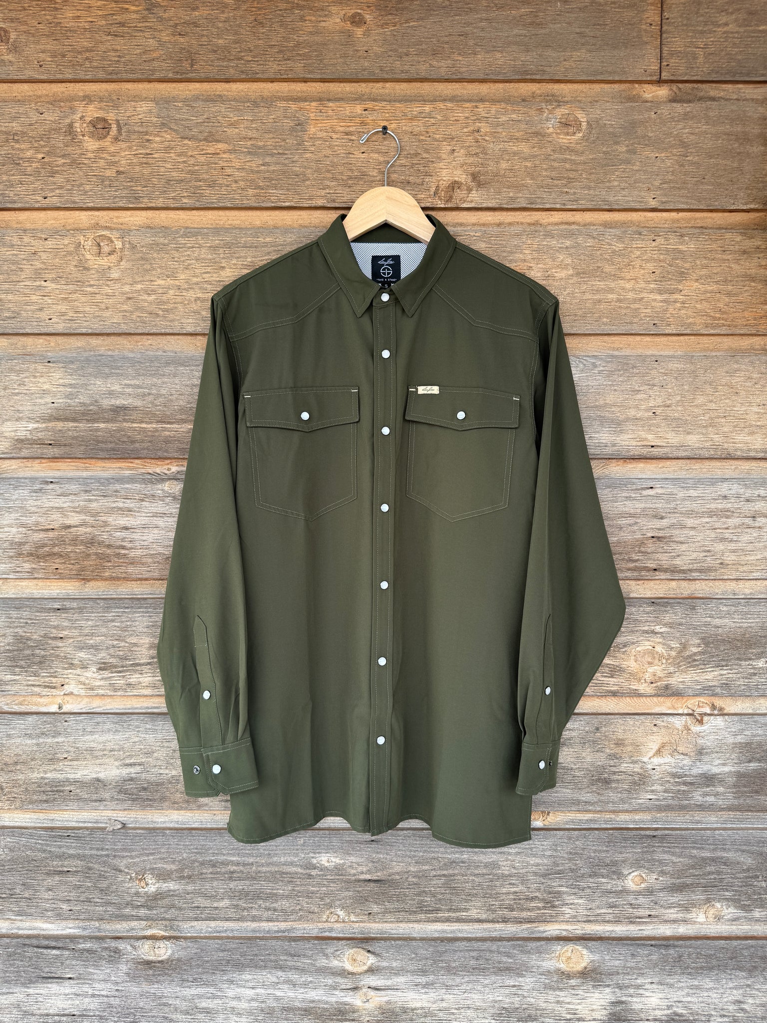 Olive Green Performance Long Sleeve