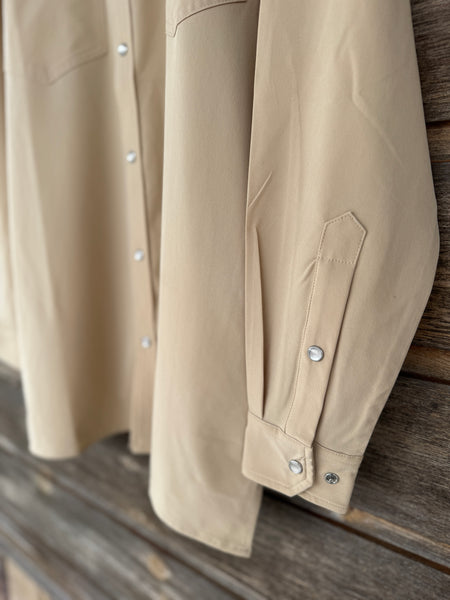 Cowboy Khaki Performance Long Sleeve
