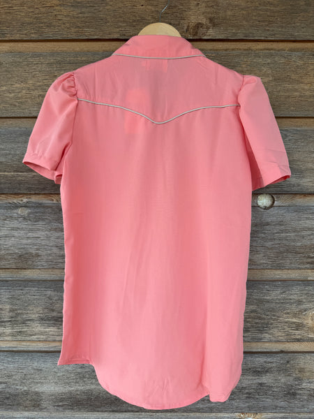 Smile Pockets & Puff Sleeves - Peach