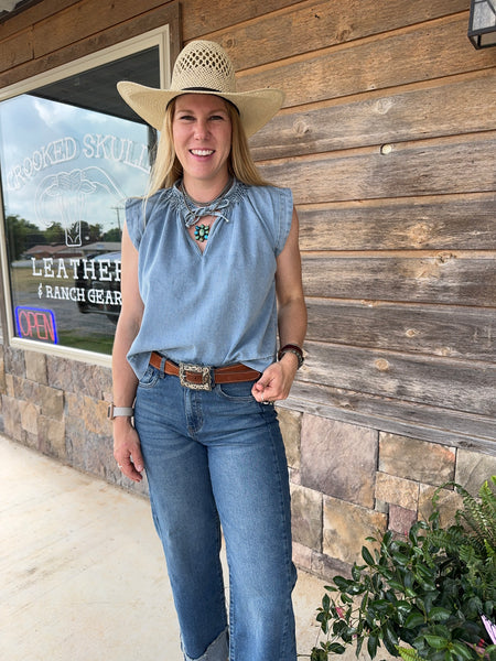 Denim Summertime Top