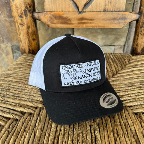 Logo Patch Hat - Black & White