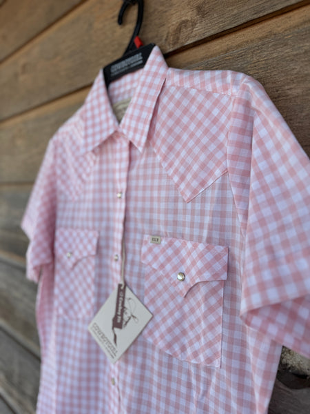Cowboygirl Blossom Gingham Shortsleeve