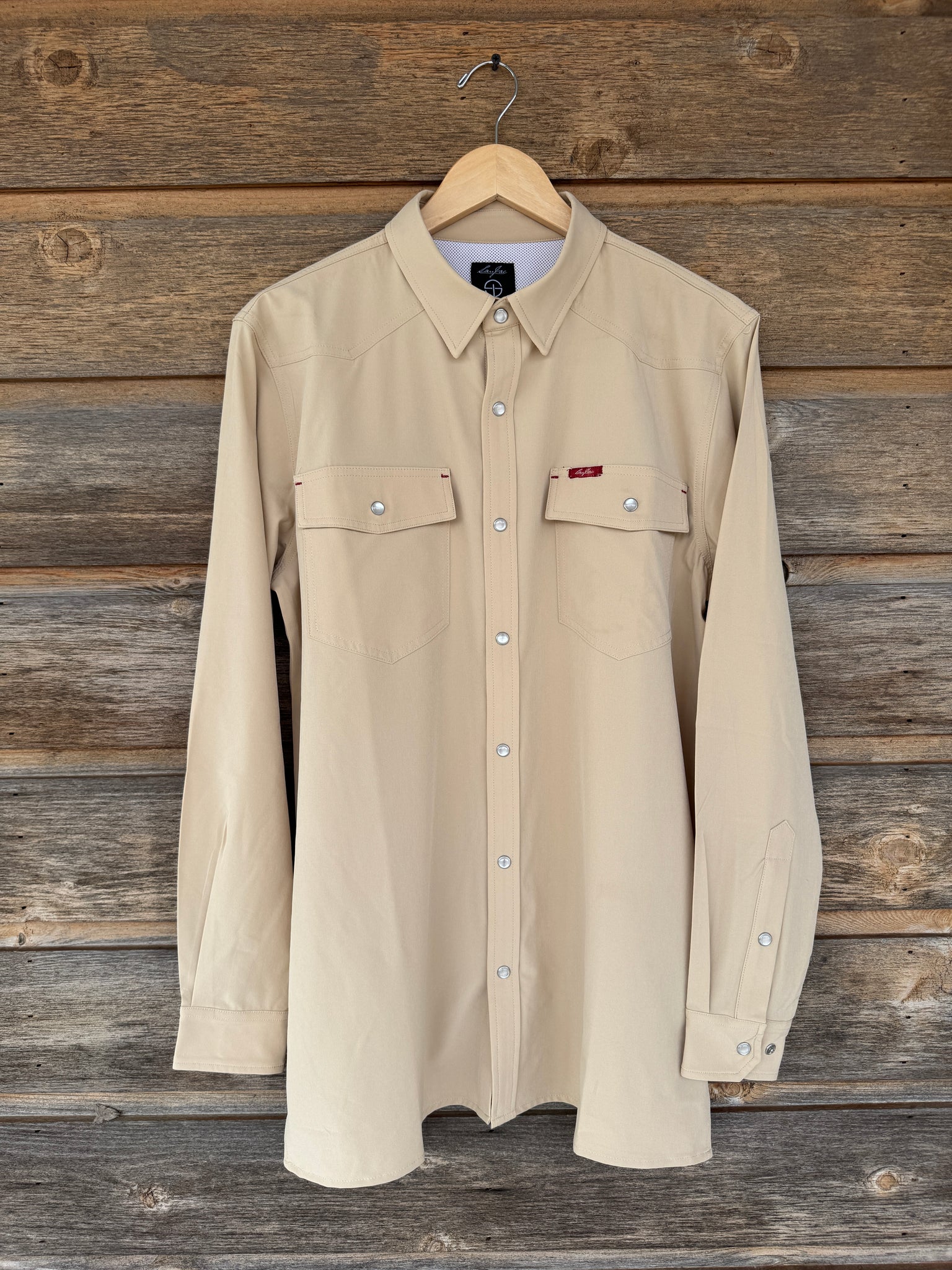 Cowboy Khaki Performance Long Sleeve