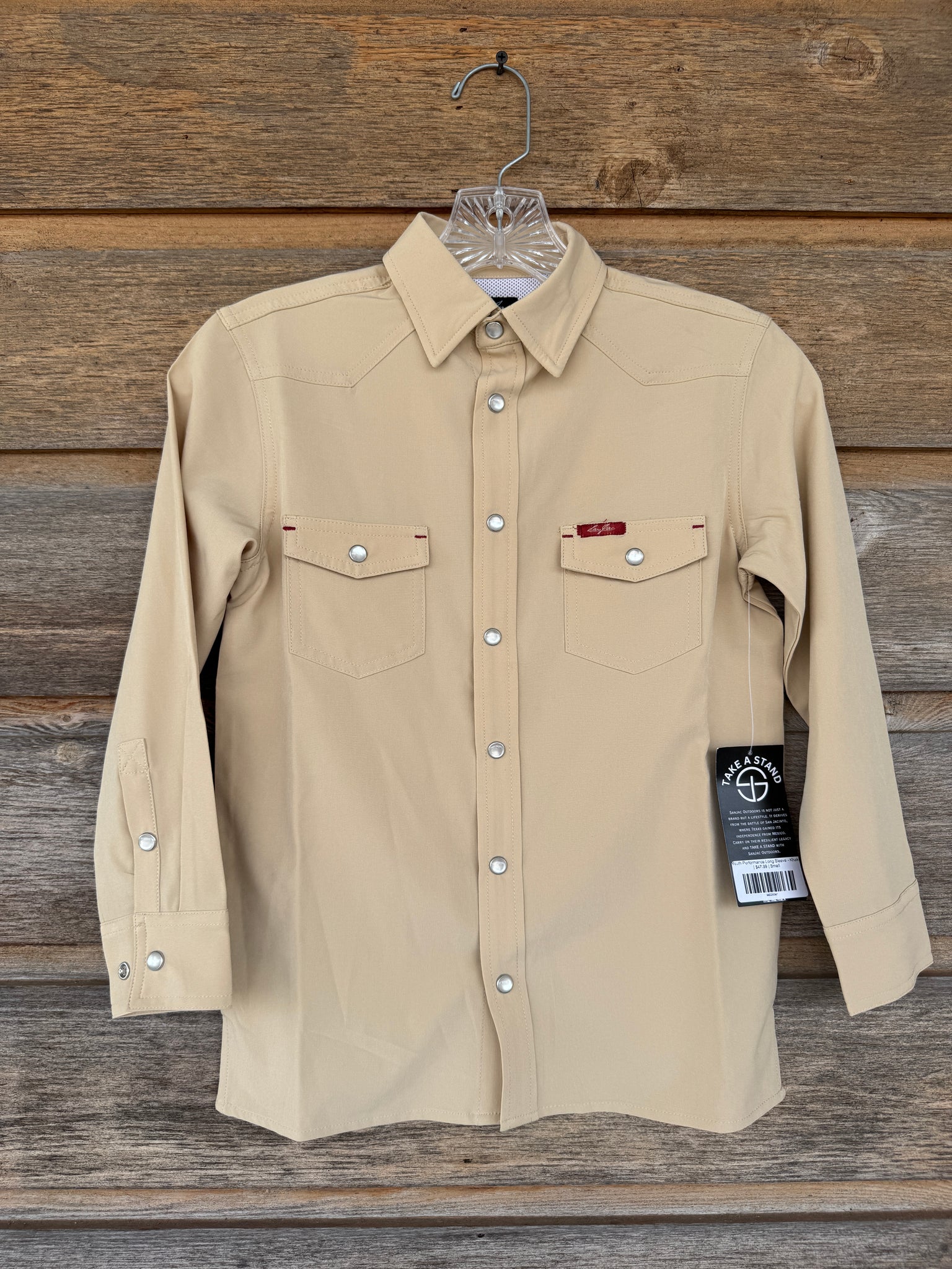 Youth Performance Long Sleeve - Khaki