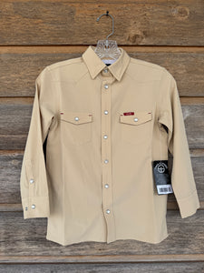 Youth Performance Long Sleeve - Khaki