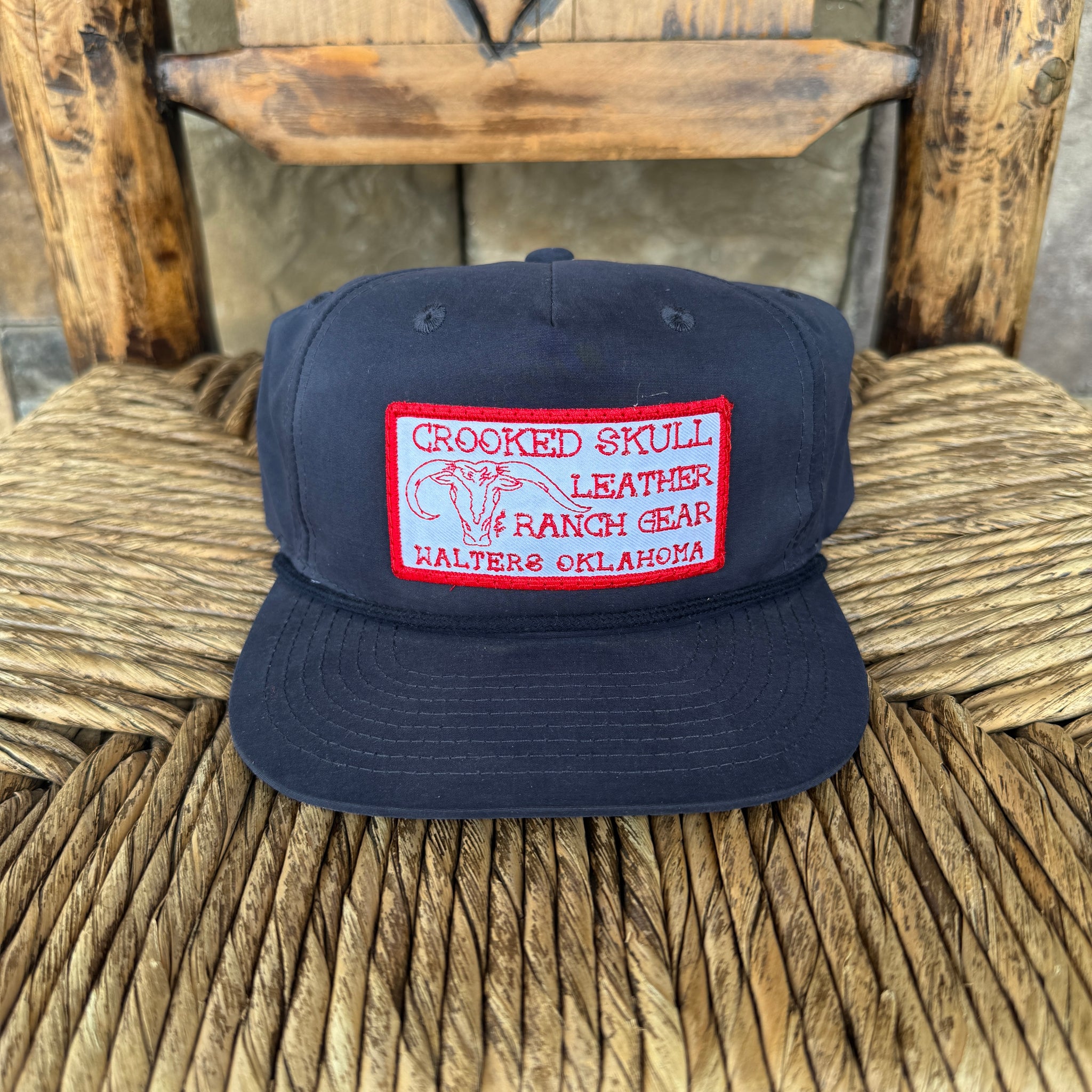 Logo Patch Hat - Navy w/ Red Patch