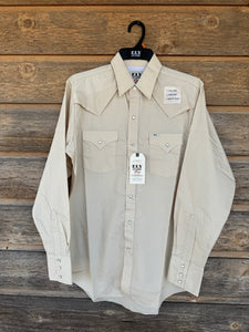 Ely Cattleman Vented Tan Longsleeve