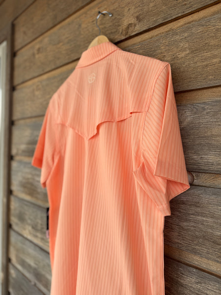 Peach Performance Short Sleeve