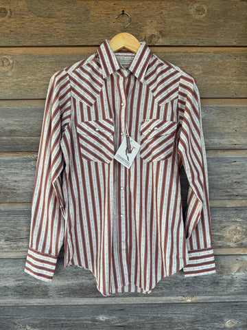 Cowboygirl Rust Lucky Horseshoe Pearl Snap