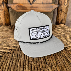 Logo Patch Rope Hat - Grey
