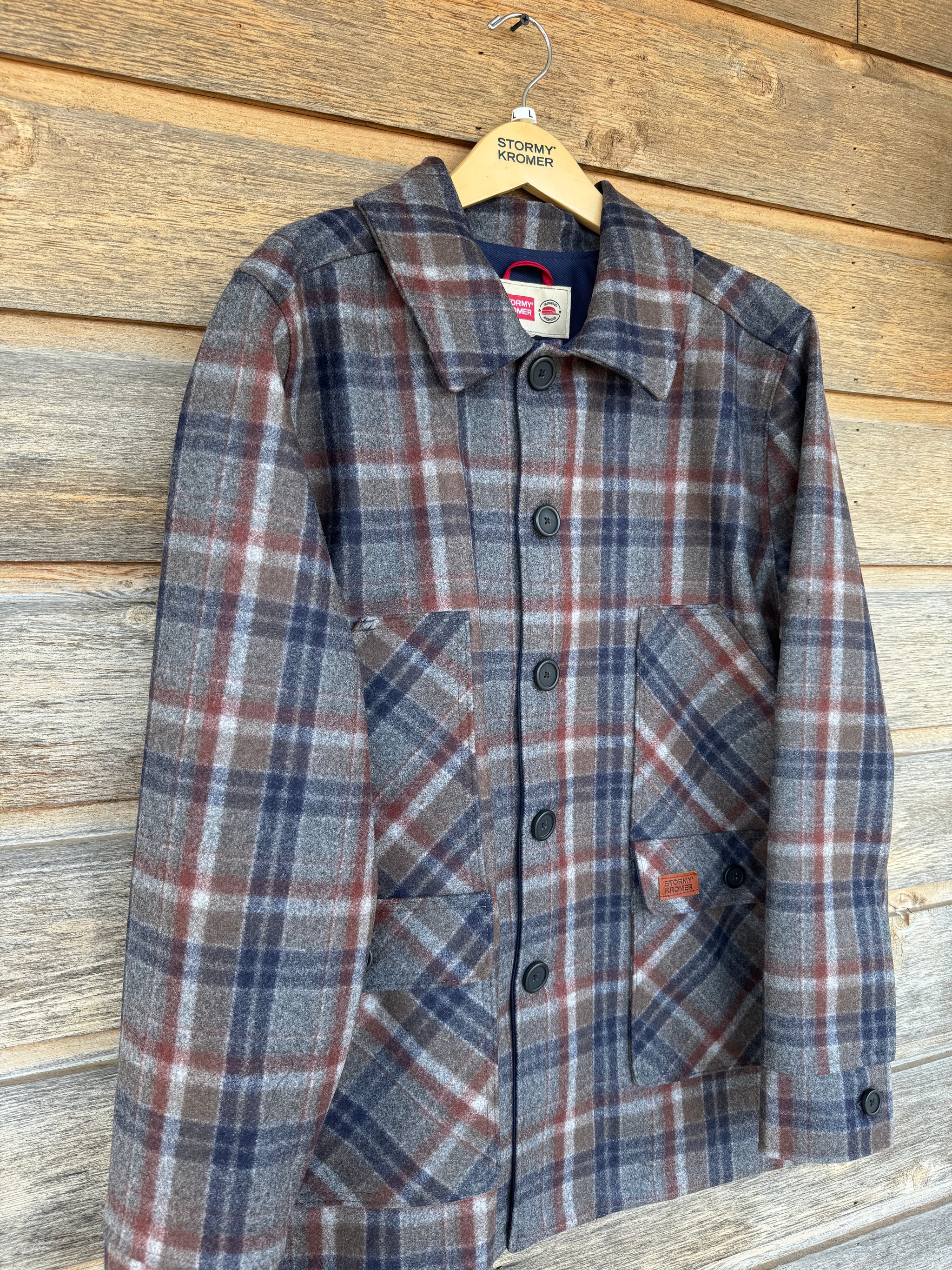 The Mackinaw Coat - North Star Plaid – Crooked Skull Leather
