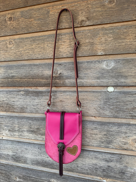 Legging Pocket Purse - Hot Pink Heart 3