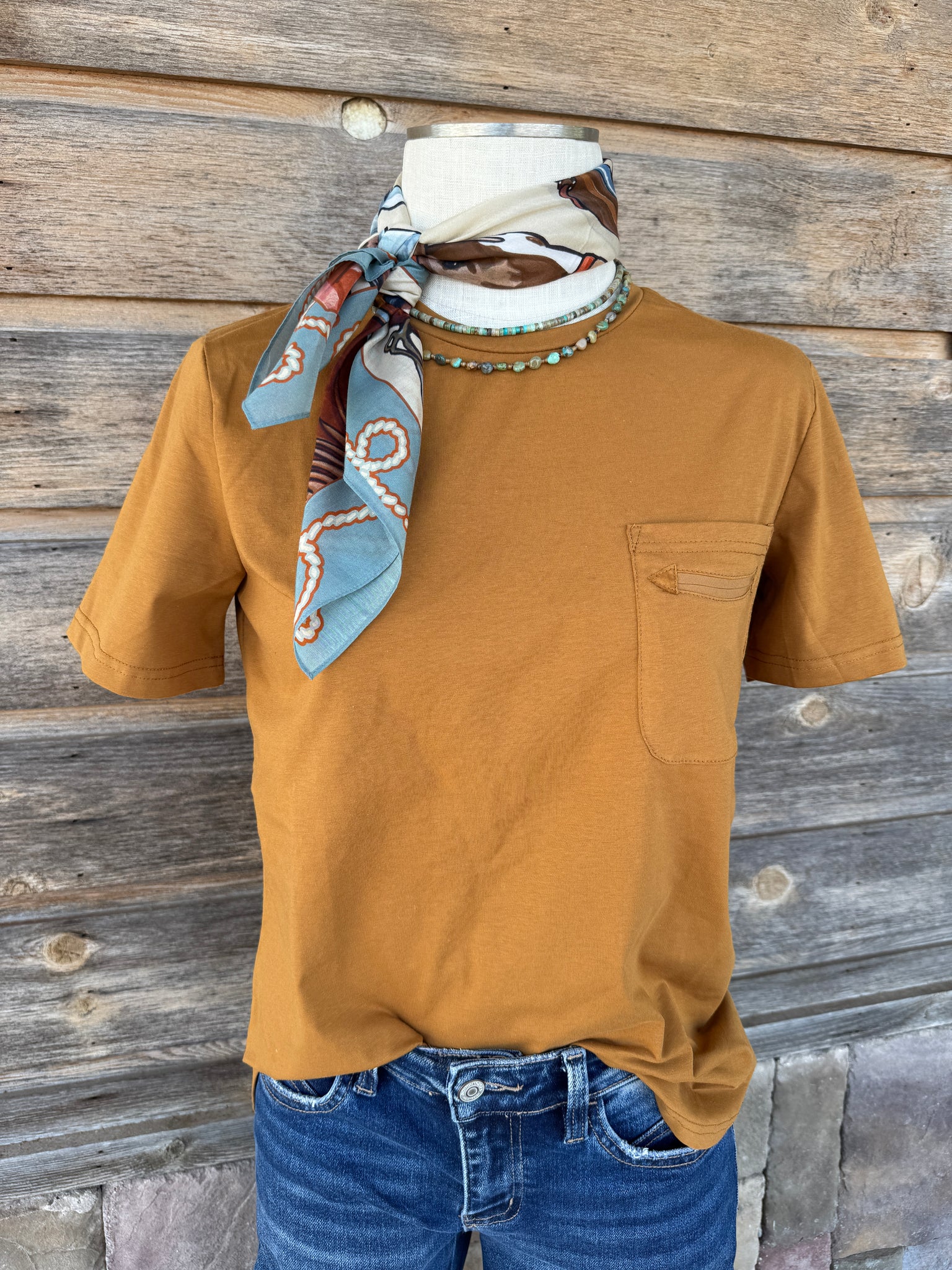 Smile Western Pocket Tee