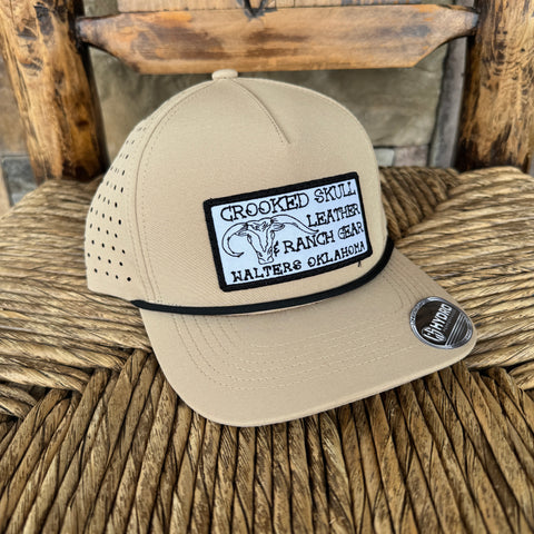 Logo Patch Rope Hat - Khaki