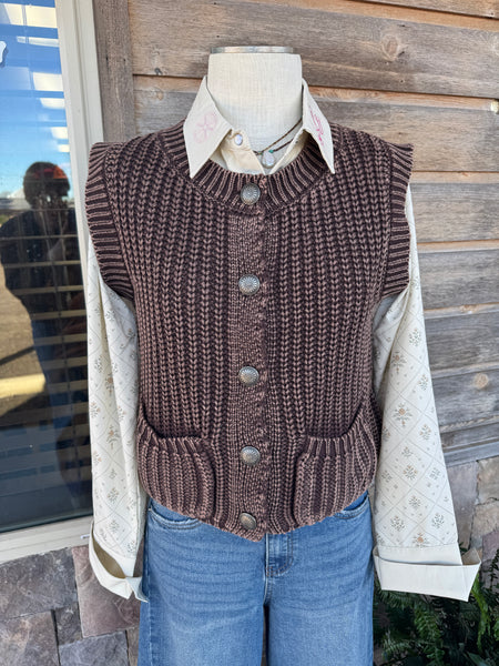 Concho Sweater Vest