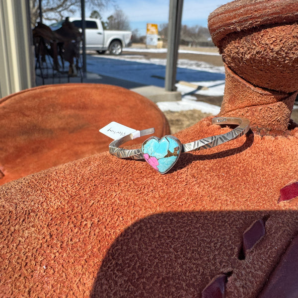 Cotton Candy Heart Bracelet
