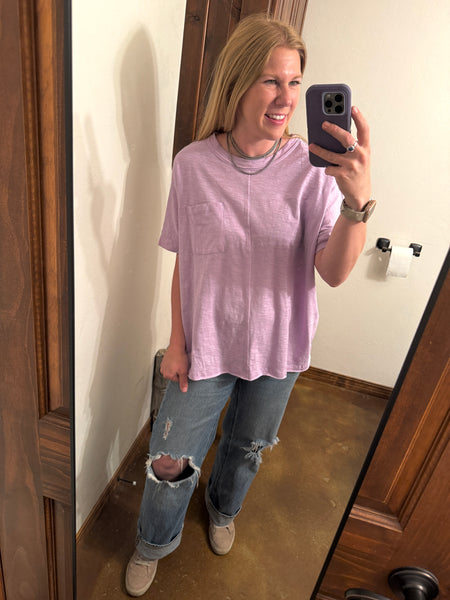 Lilac Oversized Top