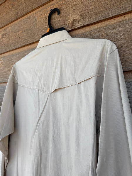Ely Cattlemen Pro Outdoor Western Shirt - Khaki