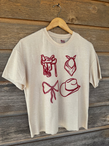 Western Bow Tie Tee