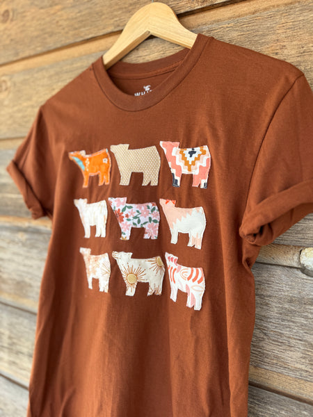 Quilted Cattle T-Shirt