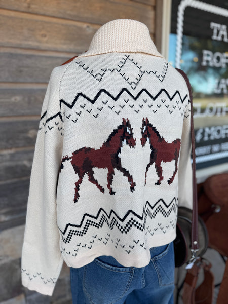 Western Horse Sweater