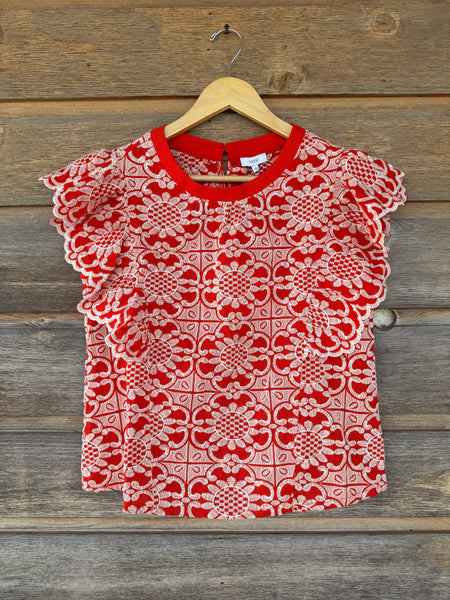 The Rosey Embroidery Top