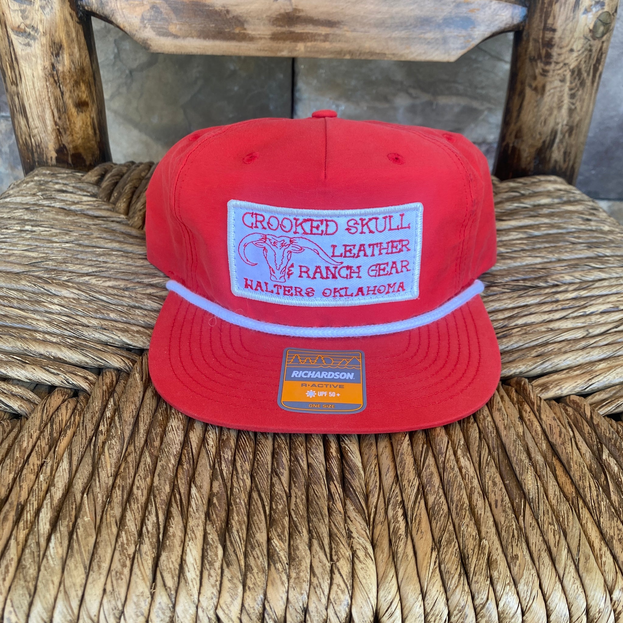 Logo Patch Hat - Red & White