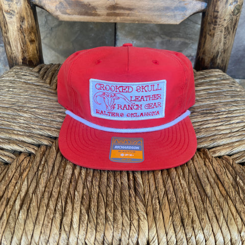 Logo Patch Hat - Red & White