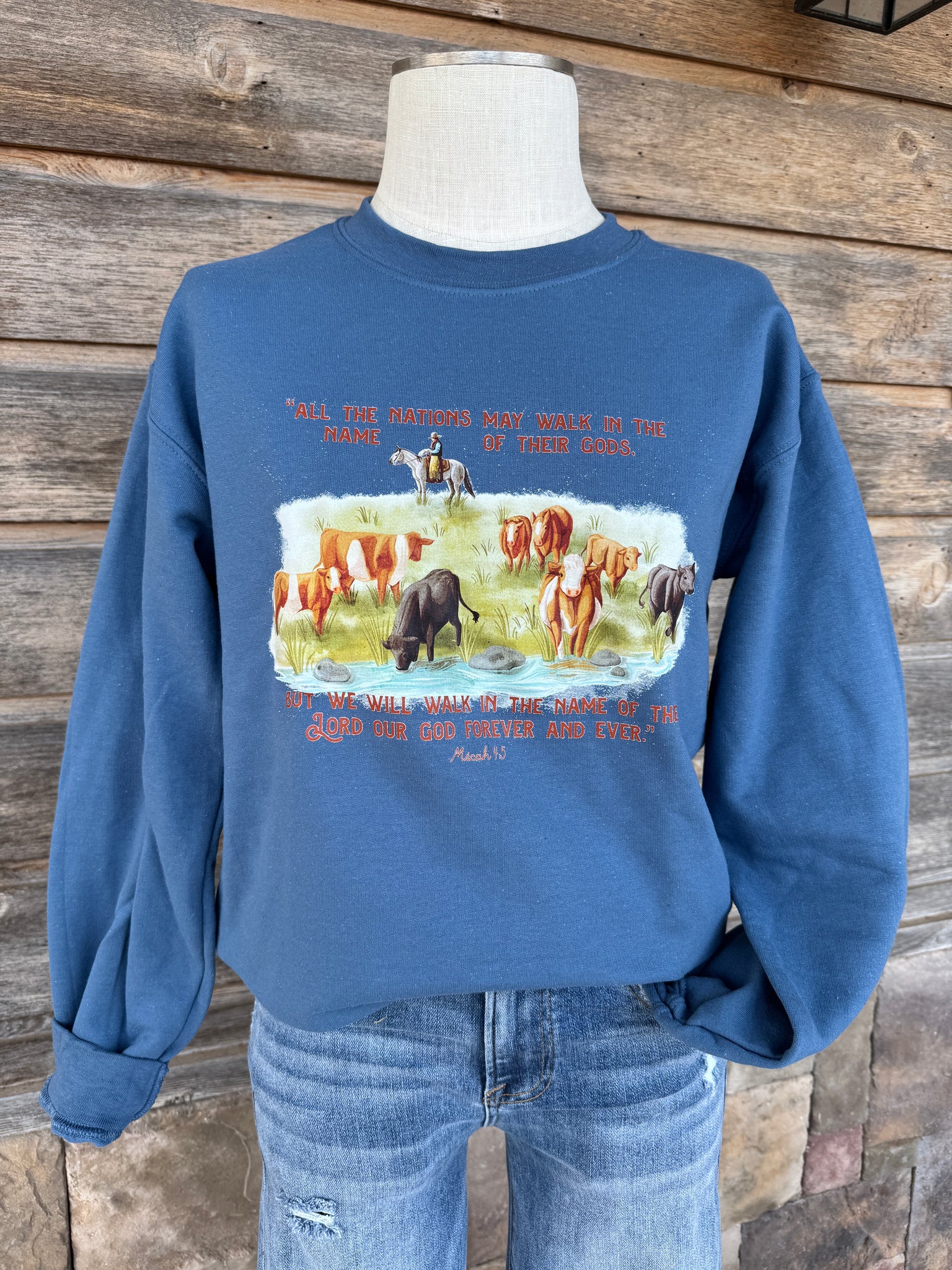 Micah 4:5 Sweatshirt