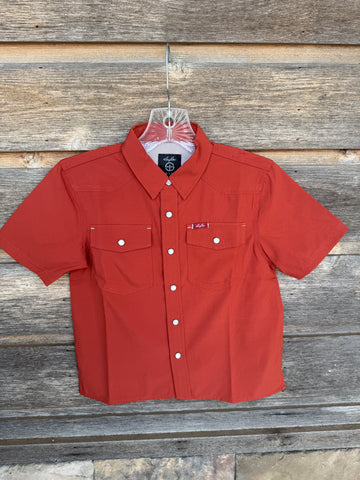 Youth Performance Short Sleeve - Rust