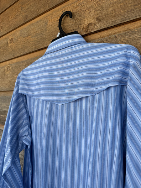 Vented Striped Longsleeve - Blue