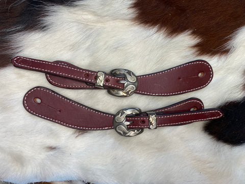 English Bridle Spur Leathers - Tooley Buckles